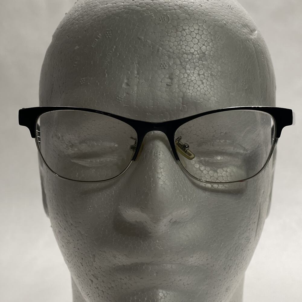 Coach HC 5074 Glasses Womens Satin Black Silver Eyeglass Frames 52-17-135 9239